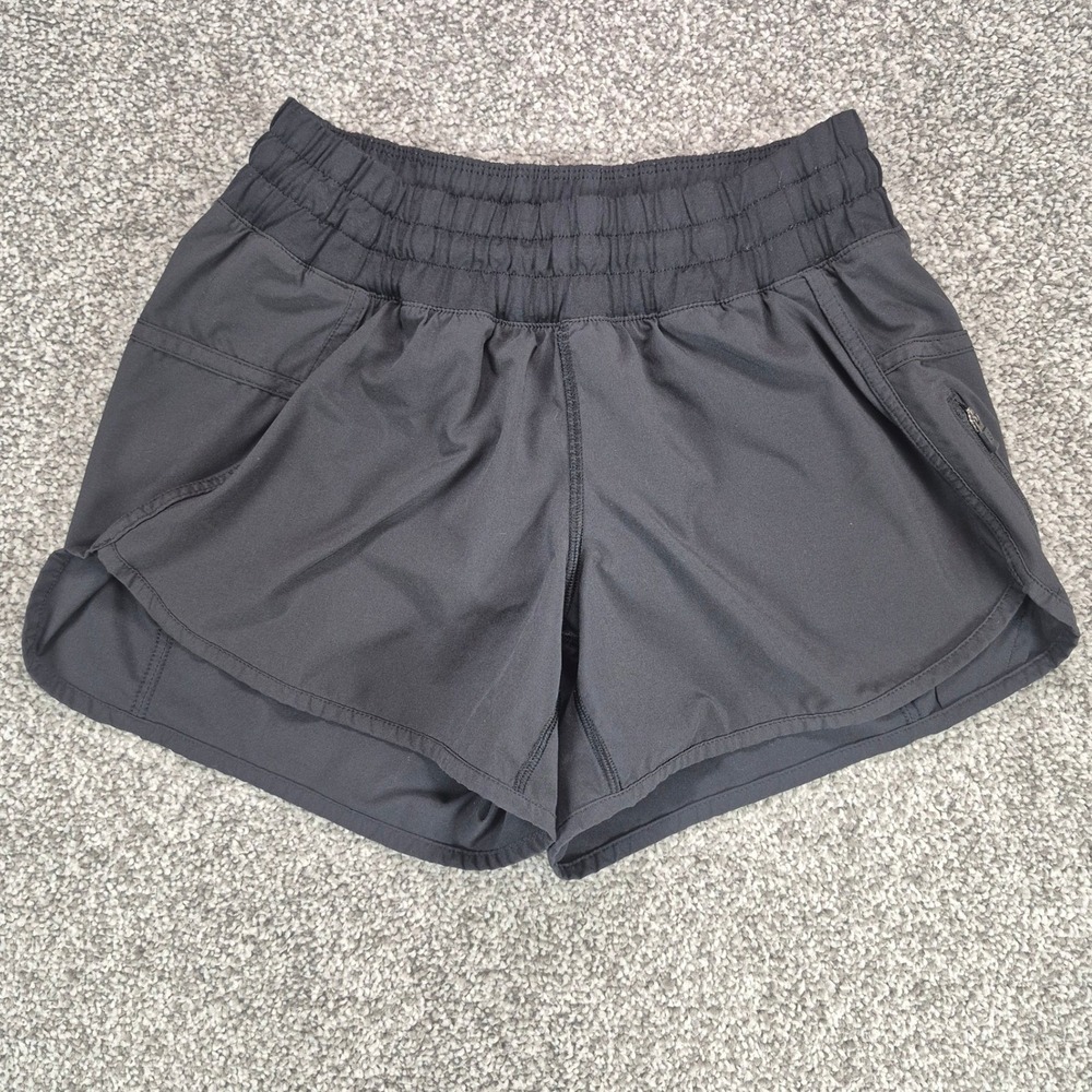 Lululemon Shorts Womens Size 4 Black Lined Athletic Running 4" Inseam